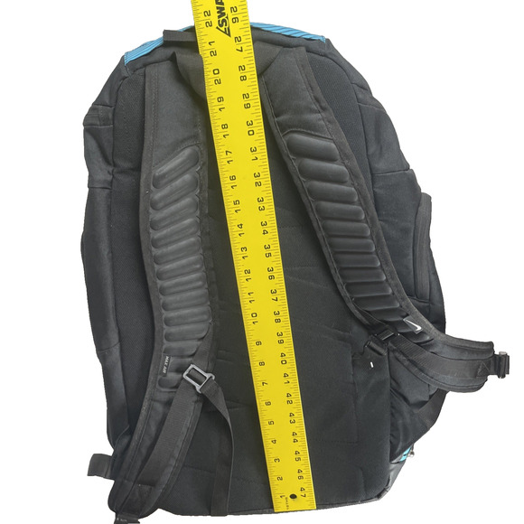 Nike Hoops Elite Max Air Backpack Black Blue Stripe Custom Embroidery Sports Bag - Picture 6 of 14